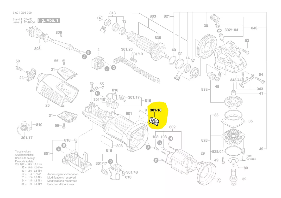 Curseur commande interrupteur réf. 1 602 026 091